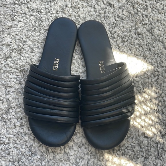 Tkees Caro Slides Black Size 6 - Picture 2 of 4